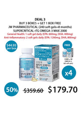 CLEARANCE SALE - [JW PHARMACEUTICAL] Corporation Supercritical rTG Omega-3 Max 2000 (2 Months=60 softgels)