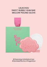 [LALACHUU] Sweet Shower Duo (Sweet Bubble Gum Bar + Mellow Peeling Glove)