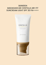 SKIN1004 Madagascar Centella air-fit suncream light SPF 30 PA+++ on a beige background