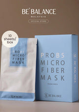 Be' Balance ProB5 Microfiber Mask packaging on a beige background