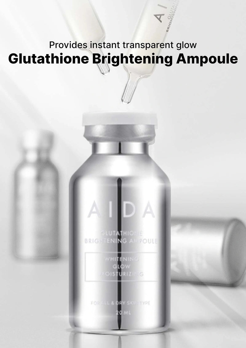 AIDA Glutathione Brightening Ampoule – Radiance & Tone Care SG (BUY 2+1 FREE) AIDA Glutathione Ampoule 20ML