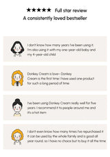 Product reviews with user testimonials on a white background