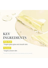 Product packaging with key ingredients listed on a white background