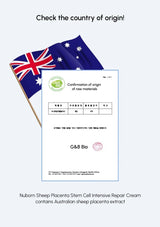 Gärdenstaölts Gård Bio certificate with Australian flag on a light blue background