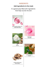 Product packaging with images of ingredients and text on a white background