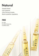 AIDA propolis extract with ingredients listed on a white background