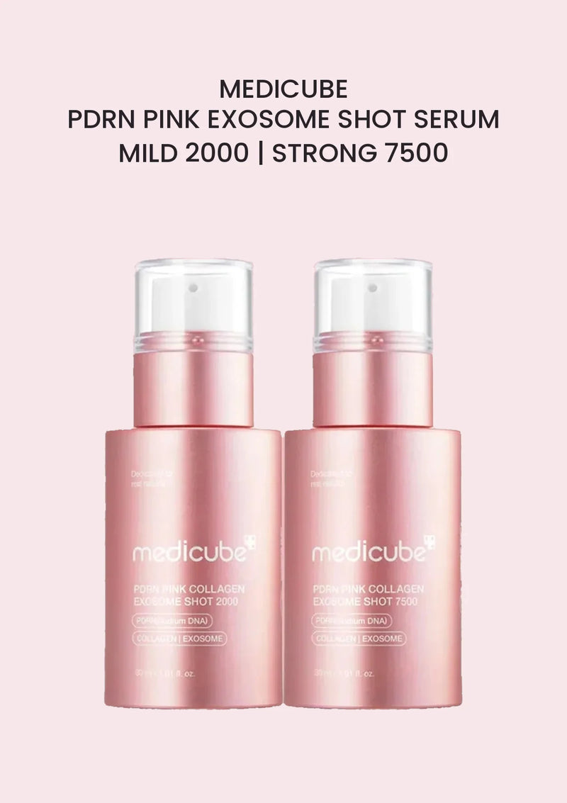 Medicube PDRN Pink Exosome Shot Serum Mild 2000 | Strong 7500 30ml — Pink PDRN range main image