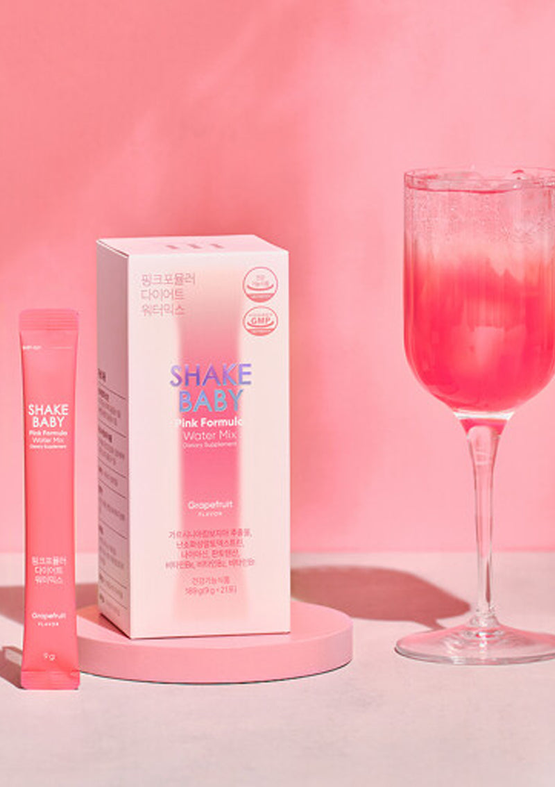 [SHAKE BABY] Pink Formula Diet Water Mix (1 Box = 9g X 21 Sticks)