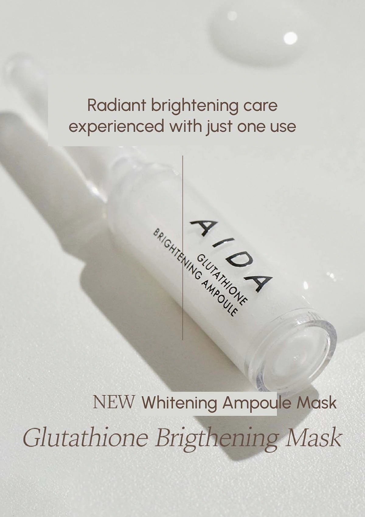 AIDA Glutathione Brightening Mask  Radiance Boost Sheet Mask SG  COCOMO