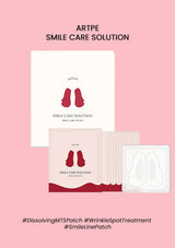 ARTPE smile care solution packaging on a pink background