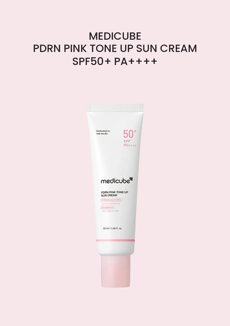 Medicube PDRN Pink Tone Up Sun Cream SPF50+ PA++++ — Pink PDRN range main image