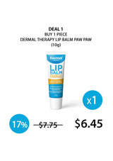 CLEARANCE SALE - [DERMAL THERAPY] Lip Balm Enriched with Pawpaw 10g