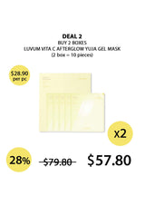 [LUVUM] Afterglow Yuja Gel Mask (1 Box = 5 Masks X 33g)