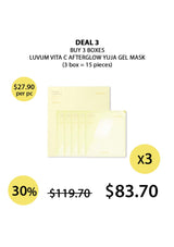 [LUVUM] Afterglow Yuja Gel Mask (1 Box = 5 Masks X 33g)