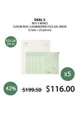 [LUVUM] Real Calmingpair Cica Gel Mask (1 Box = 5 Masks X 33g)