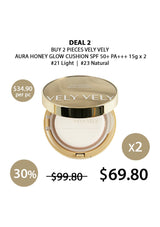 [VELY VELY] Aura Honey Glow Cushion SPF 50+ PA+++ 15g