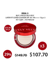 [VELY VELY] Layer Fit Cover Cushion SPF 50+ PA++++ 15g
