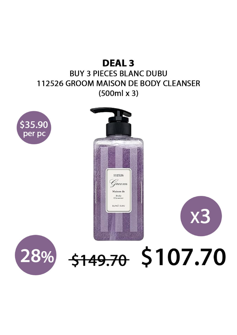 [BLANC DUBU] 112526 Groom Maison De Body Cleanser 500ml