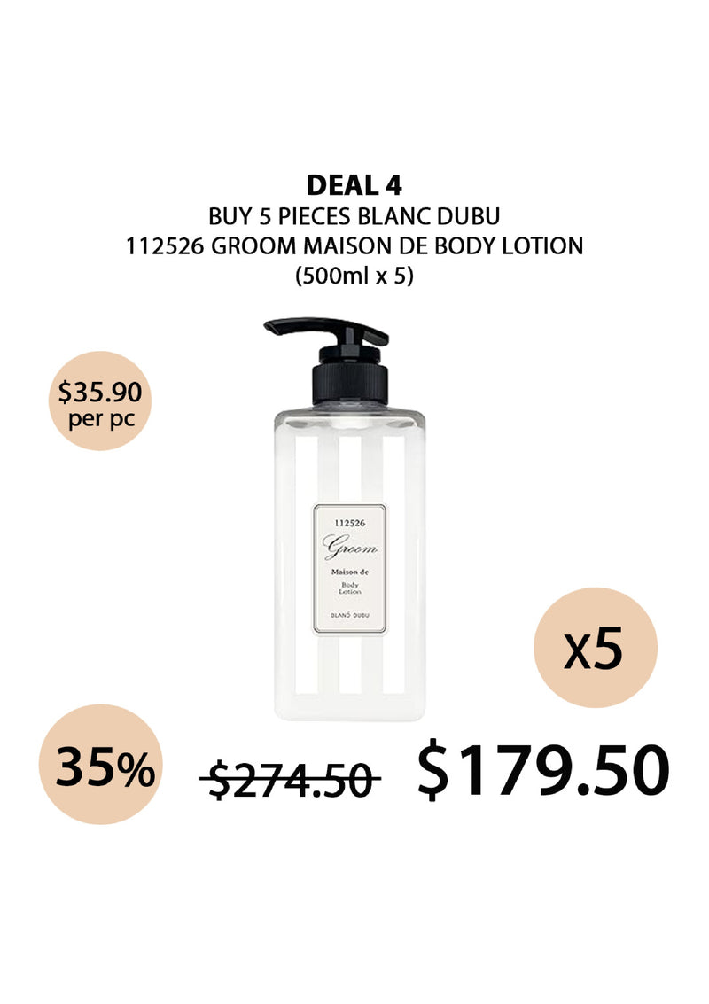 [BLANC DUBU] 112526 Groom Maison de Body Lotion 500ml