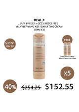 Promotional offer for Vely Vely Nano N.D 1200 Lifting Cream with a free gift included.