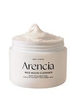 Jar of Arencia Rice Mucin Cleanser with a white background