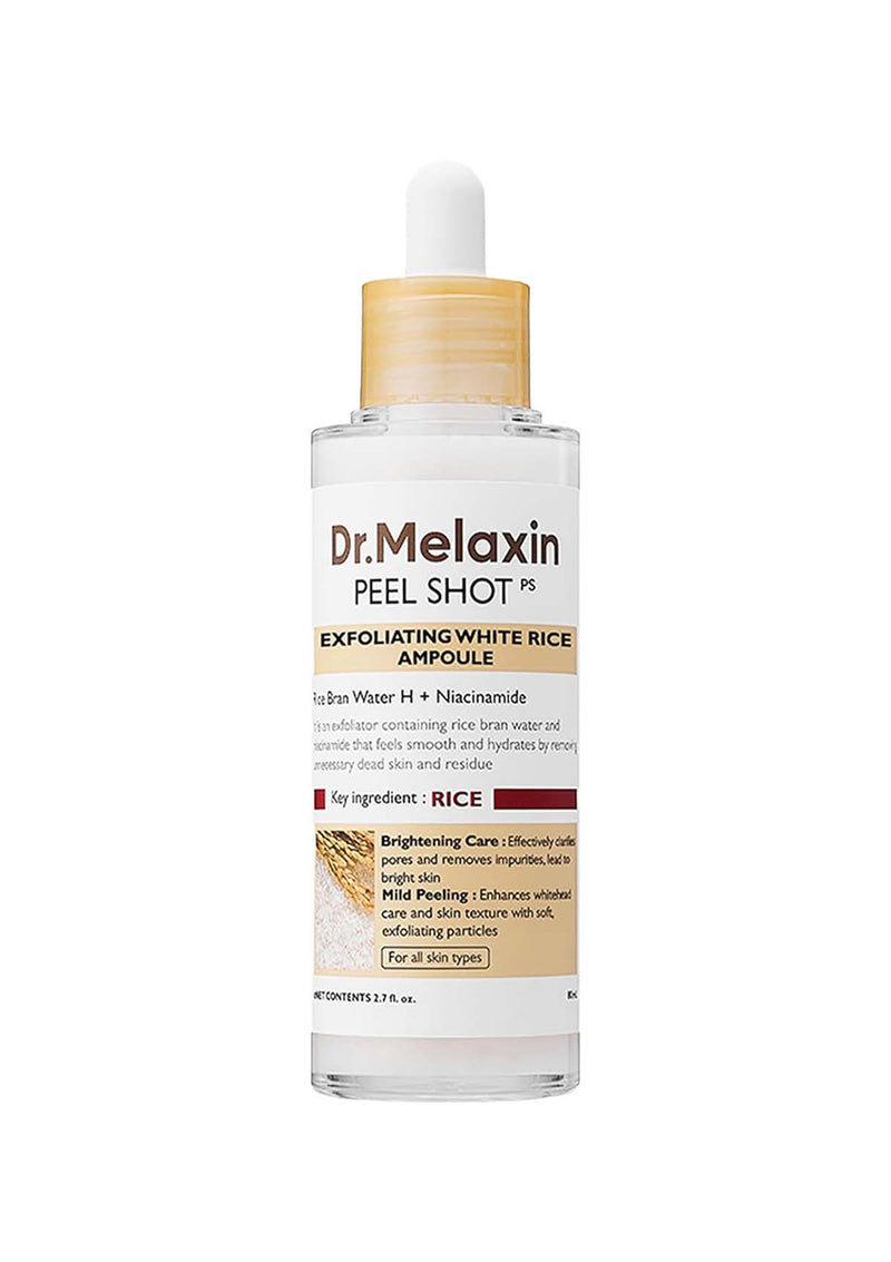 [DR. MELAXIN] Peel Shot Exfoliant White Rice Ampoule 80ml