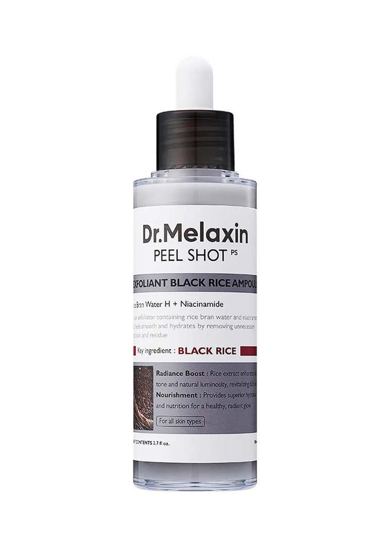 [DR. MELAXIN] Peel Shot Exfoliant Black Rice Ampoule 80ml