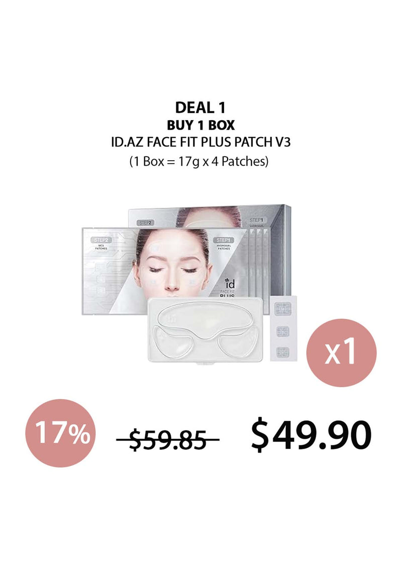 [ID.AZ] Face Fit Plus Patch (1 Box = 16g X 4 Sets)