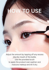 How to apply SO NATURAL Magic Sealer over dried mascara