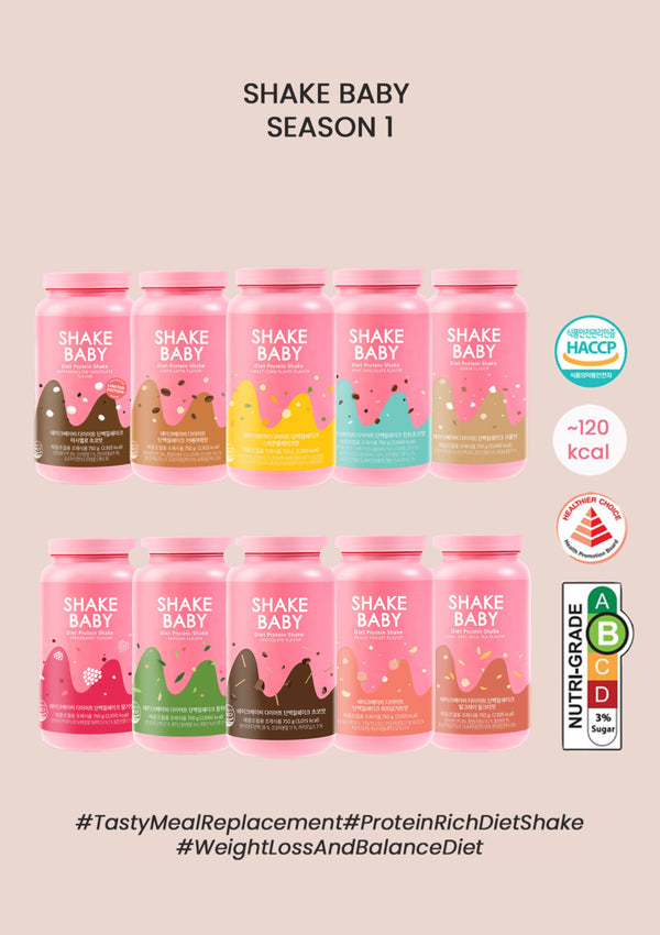 [SHAKE BABY] Diet Formular Protein Shake 750g (Season 1 in 10 Flavors)