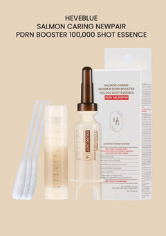 [HEVEBLUE] Salmon Caring Newpair PDRN Booster 100,000 Shot Essence
