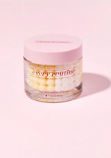 Jar of 'every routine' cream on a pink background