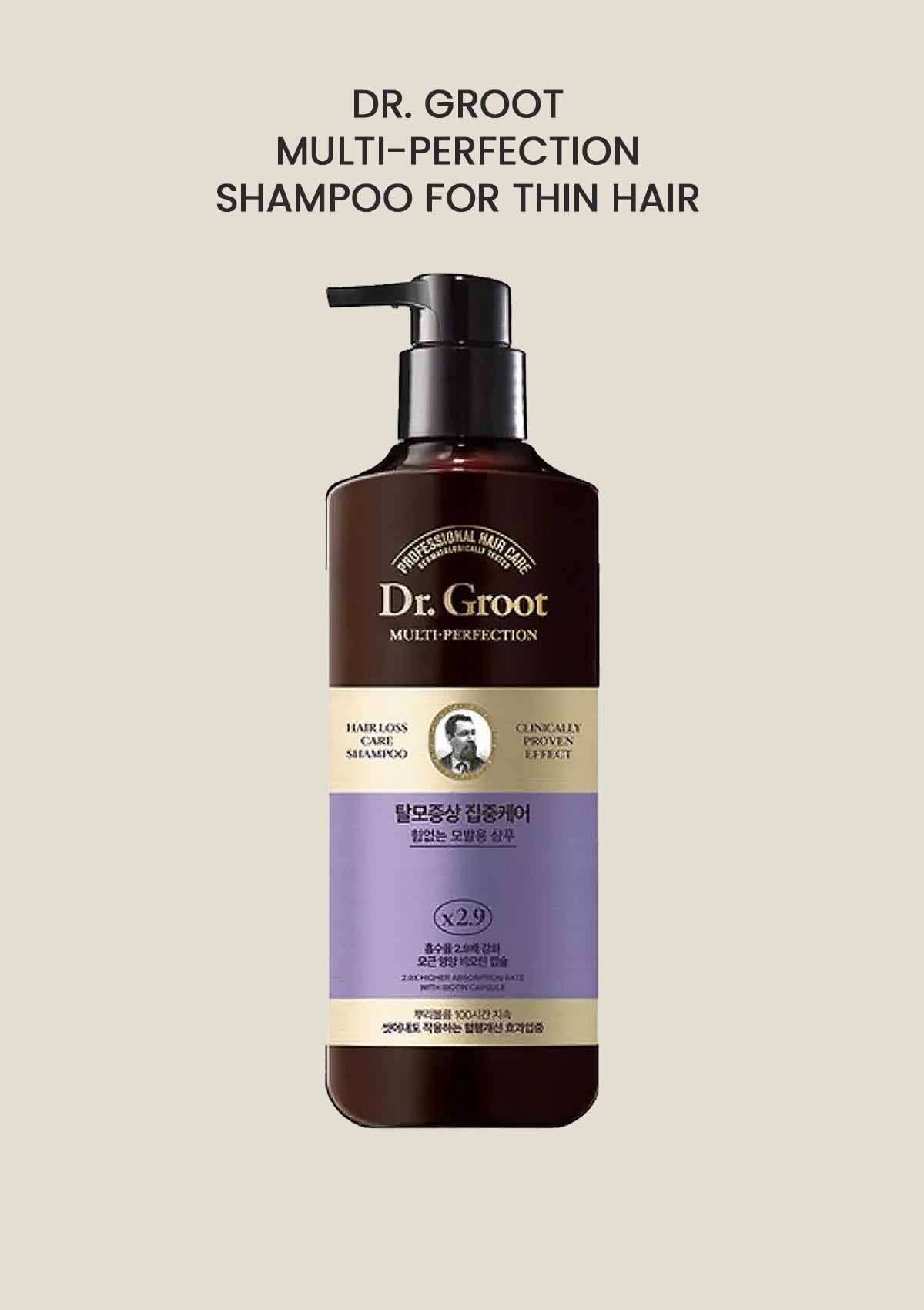 [DR. GROOT] Multi-Perfection Hair Loss Control Shampoo for Thin Hair 400ml