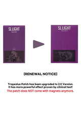 Purple packaging with text about a patch upgrade to version 2.0 on a white background