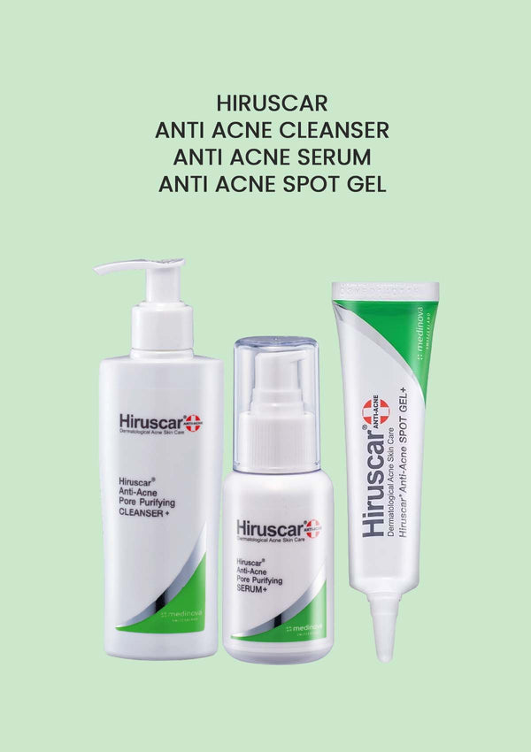 [HIRUSCAR] Anti-Acne Full Skincare Range | Reduce Pimple and Inflammation