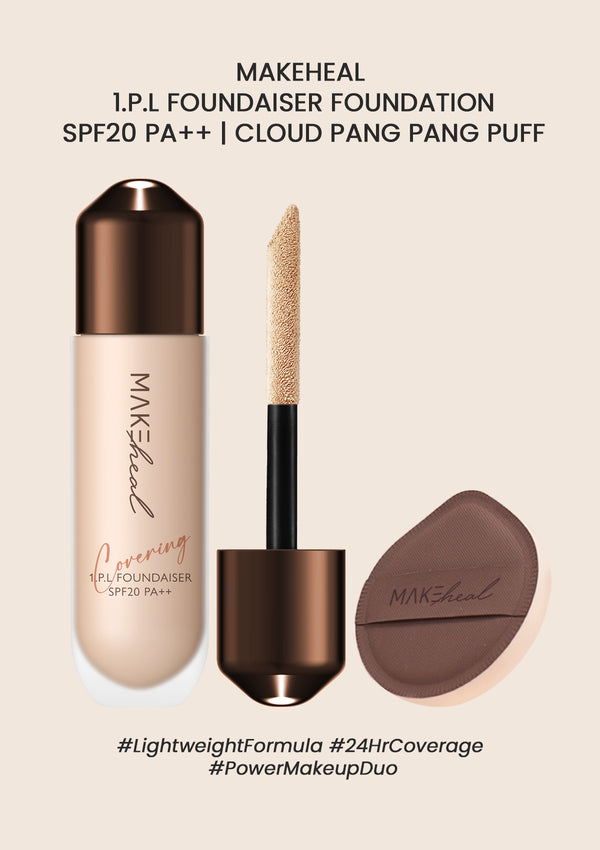 [MAKEHEAL] 1.P.L Foundaiser Foundation SPF20 PA++ | Cloud Pang Pang Puff