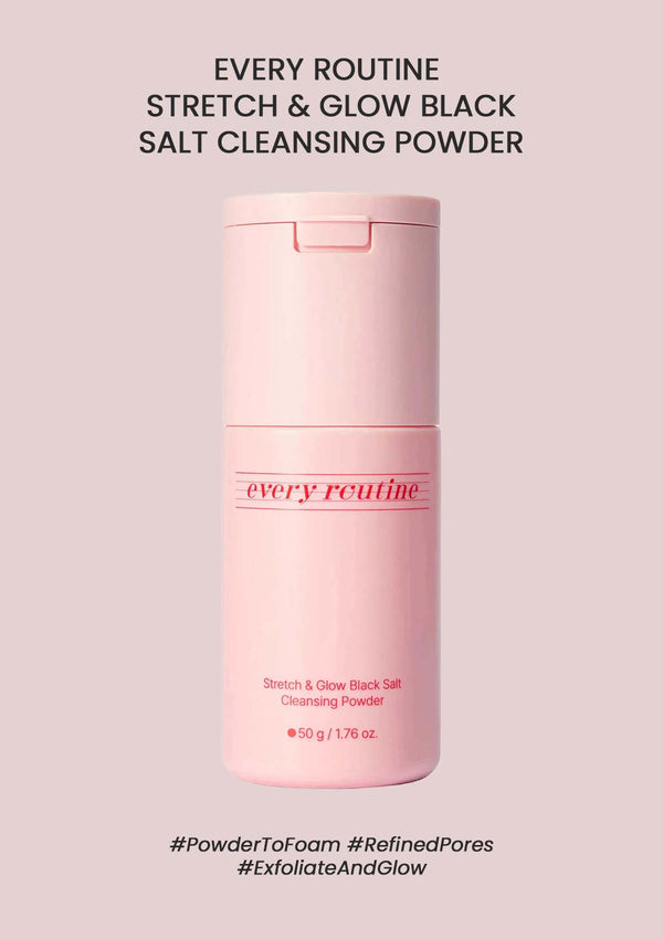 [EVERY ROUTINE] Stretch & Glow Black Salt Cleansing Powder 50g