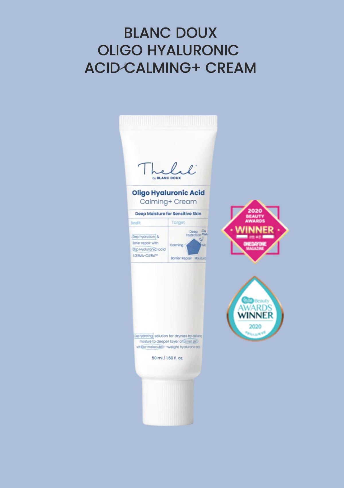 [THE LAB BY BLANC DOUX] Oligo Hyaluronic Acid Calming+ Cream 50ml