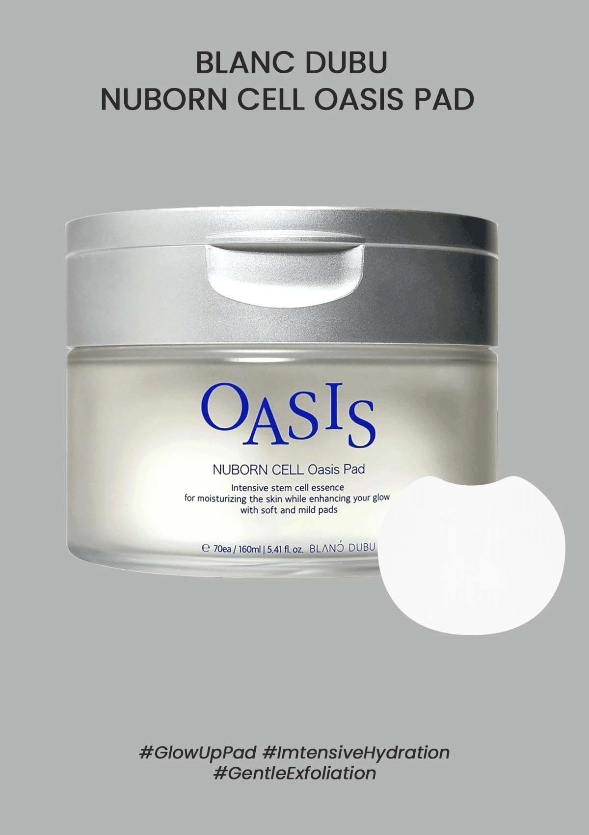 Oasis Nuborn Cell Oasis Pad packaging on a gray background