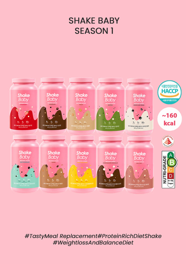 [SHAKE BABY] Diet Formular Protein Shake 630g (Season 1 in 10 Flavors)