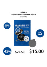 Promotional offer for RIRE Daily Clean Patch with packaging and price details.