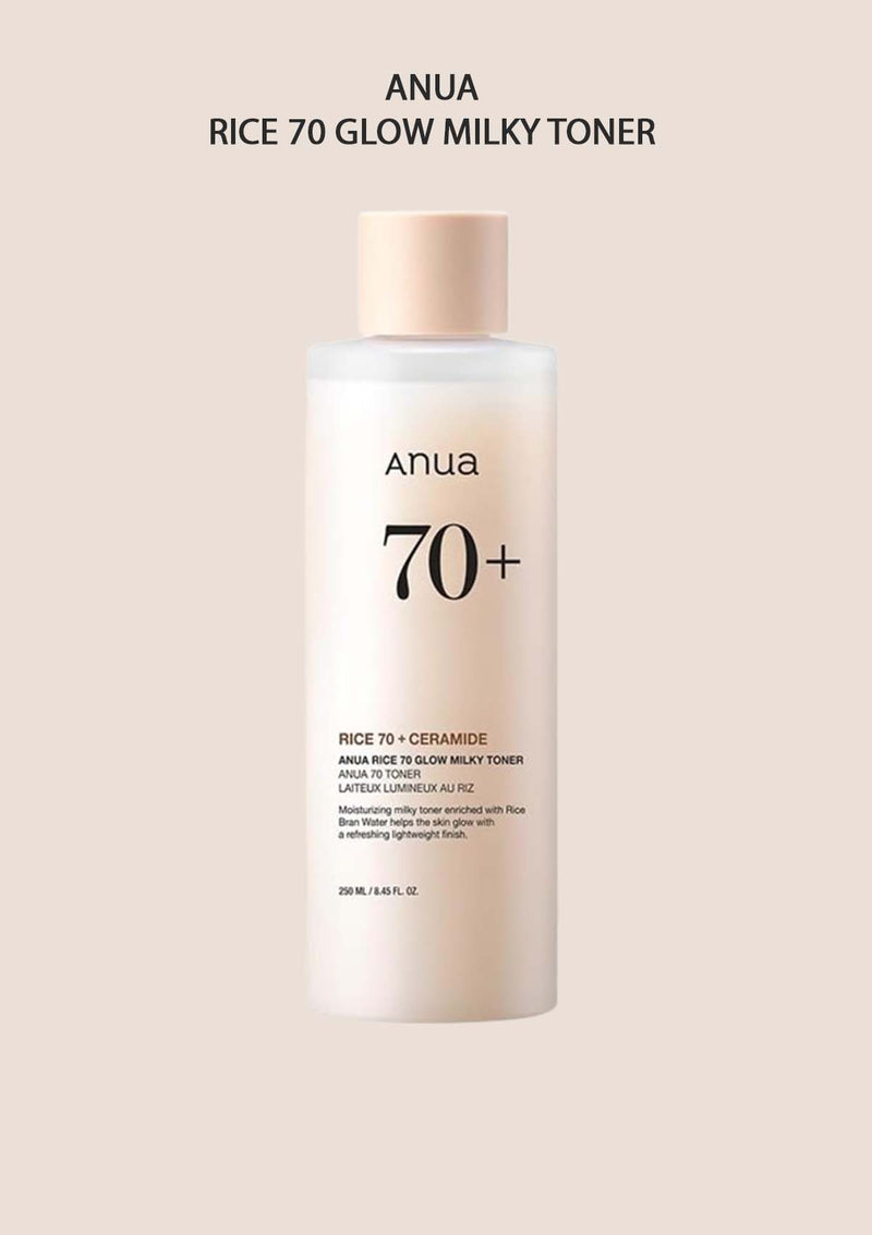ANUA Rice 70 Glow Milky Toner for Bright, Hydrated Skin