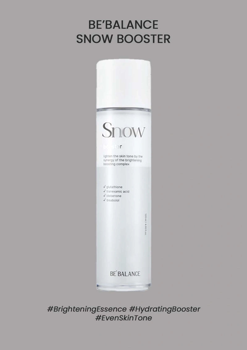 Snow booster bottle on a gray background