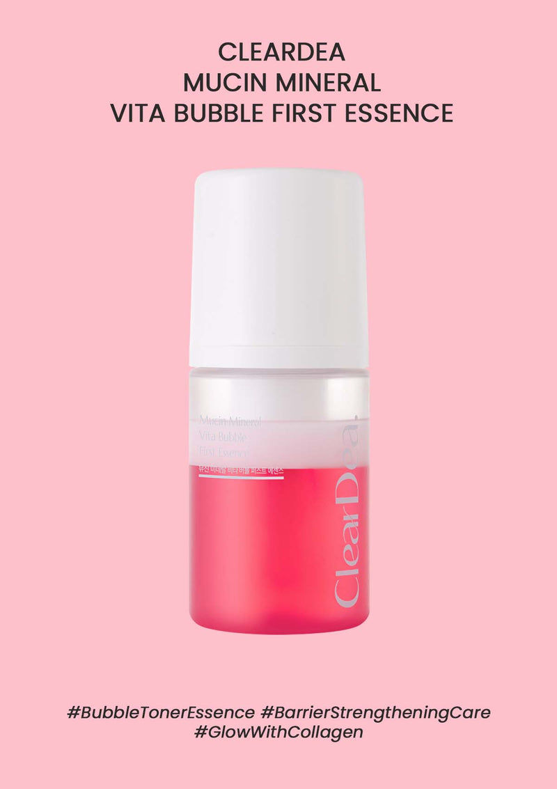[CLEARDEA] Mucin Mineral Vita Bubble First Essence 60ml