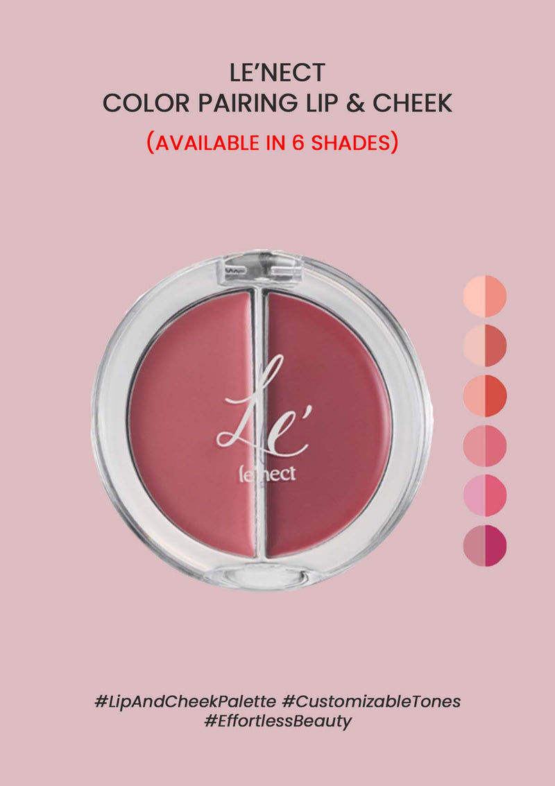[LE'NECT] Color Pairing Lip & Cheek 4g