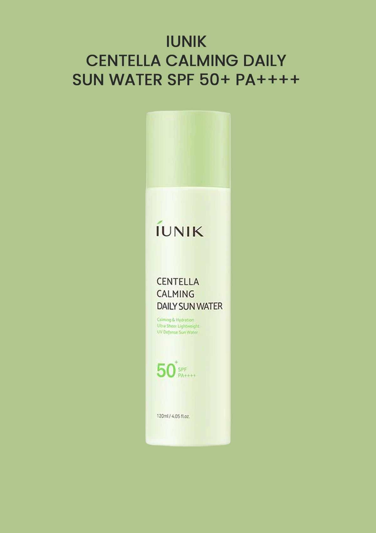 Iunik Centella Daily Sun Water SPF 50+ PA++++ 120ml