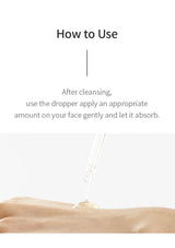 Instructions on how to use a dropper with text overlay on a white background