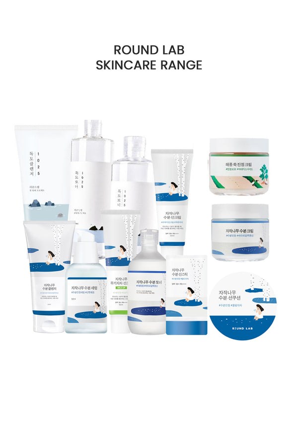 [ROUND LAB] Skincare Line (Dokdo Cleanser/ Dokdo Toner/ Birch Cream/ Mugwort Cream/ Birch Sunscreen)