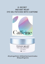 [K-SECRET] Instant Relief Eye Gel Patches with Caffeine (1 Box = 60 Patches x 102g)