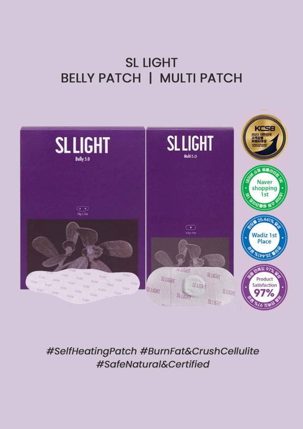 SL LIGHT belly and multi patch set in purple packaging